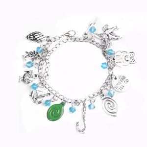 🌀 Moana handmade silver dangle charm bracelet 🌀